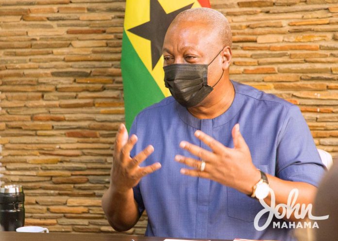 Mahama promises to boost District Assembly Common Fund to 7% if elected in 2024