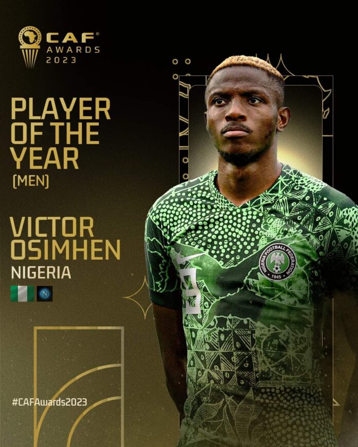 Nigeria and Napoli star Victor Osimhen wins African Footballer of the Year award