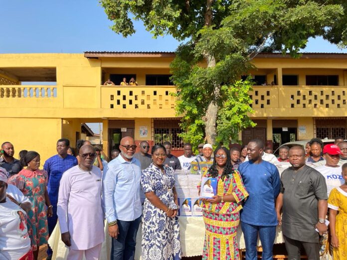 Akosua Manu donates learning materials to schools in Adentan Constituency