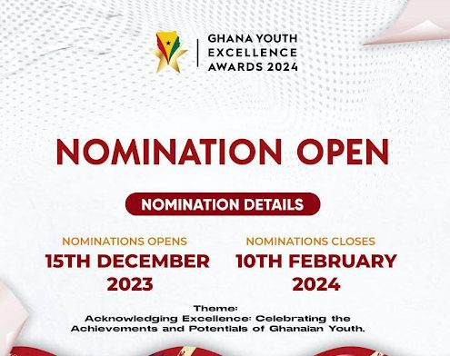 Nomination For Ghana Youth Excellence Awards 2024 Open