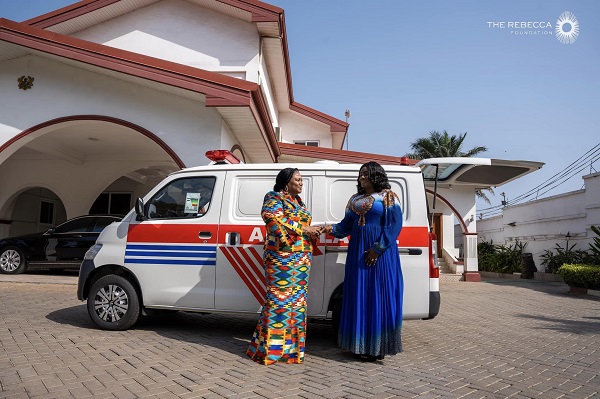 First Lady donates ambulance to Huni Valley Health Centre