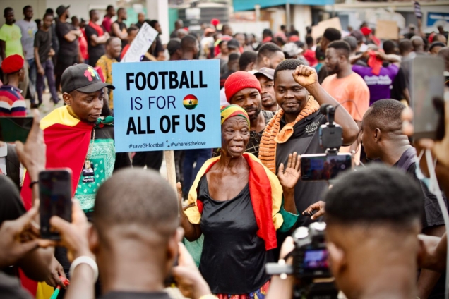 ‘SaveGhanaFootball’ demo: ‘Leave if you can’t fix Black Stars’ – Protesters to GFA