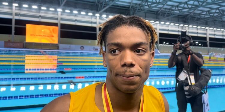 13th African Games: Ghana’s Abeiku Jackson wins bronze in Men’s 100m Butterfly