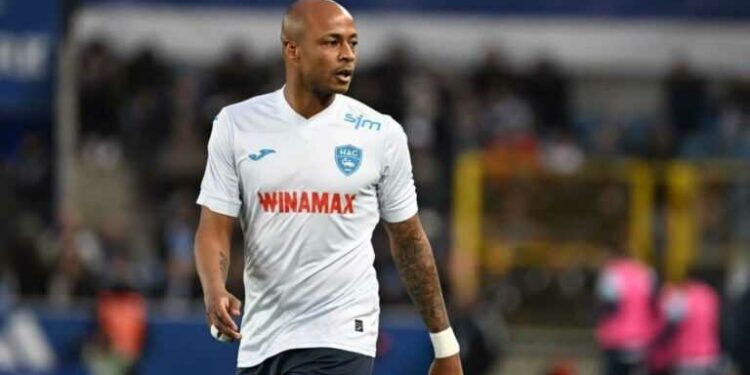 Andre Ayew wins Le Havre’s Player of the Month award