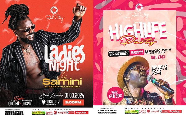 Kwahu Easter: Amakye Dede, Samini to thrill fans at Rock City Hotel