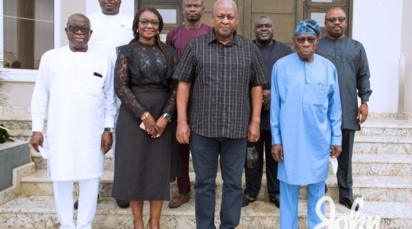 Mahama chairs Obasanjo’s new book launch in Nigeria