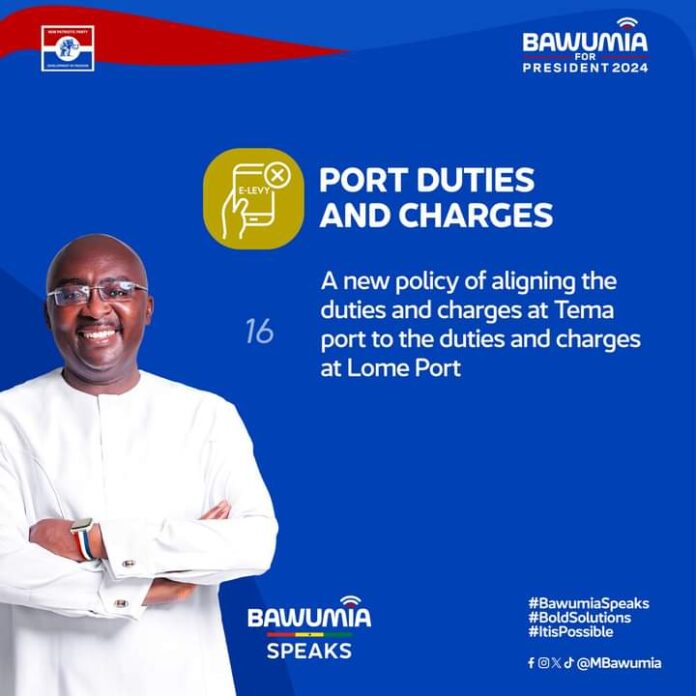 NPP GERMANY Lauds Dr. Bawumia’s Vision To Align Ghana’s Port Charges And Taxes To That Of Togo Port