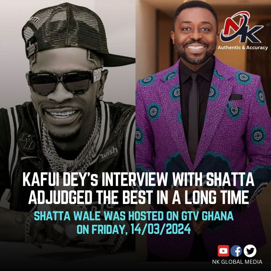 Kafui Dey's Interview with Shatta Wale adjudged the Best in a long time