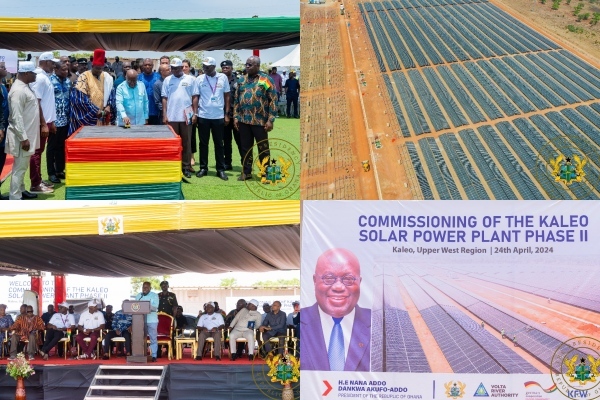 Akufo-Addo commissions 15MWP Kaleo Solar Power Plant