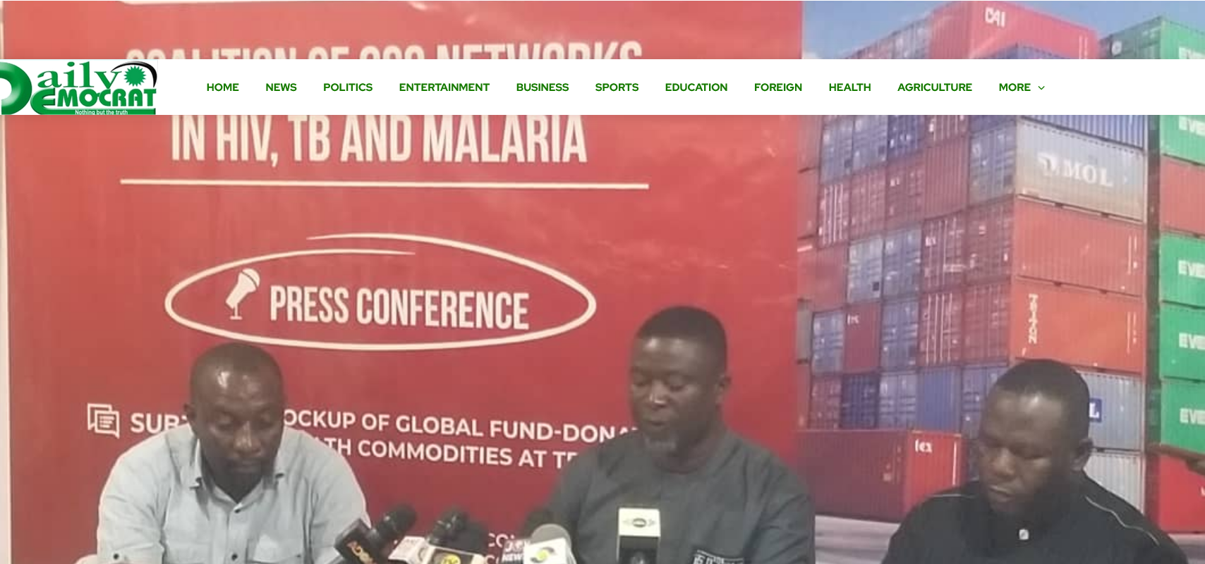 CSO Networks in HIV, TB and Malaria to demonstrate in Accra against the lockup of Global Fund-health commodities