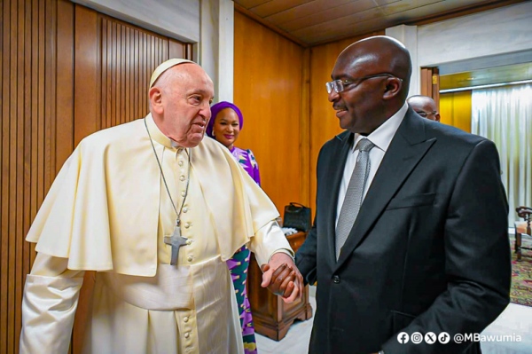 Veep Bawumia makes historic visit to Vatican