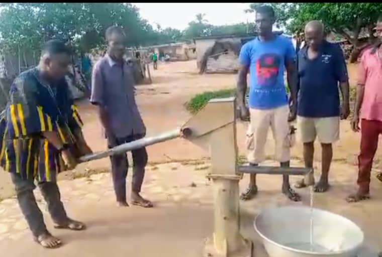 Ve Hodzo Community gets Refurbished Borehole from Ho Central NDC Parliamentary Candidate
