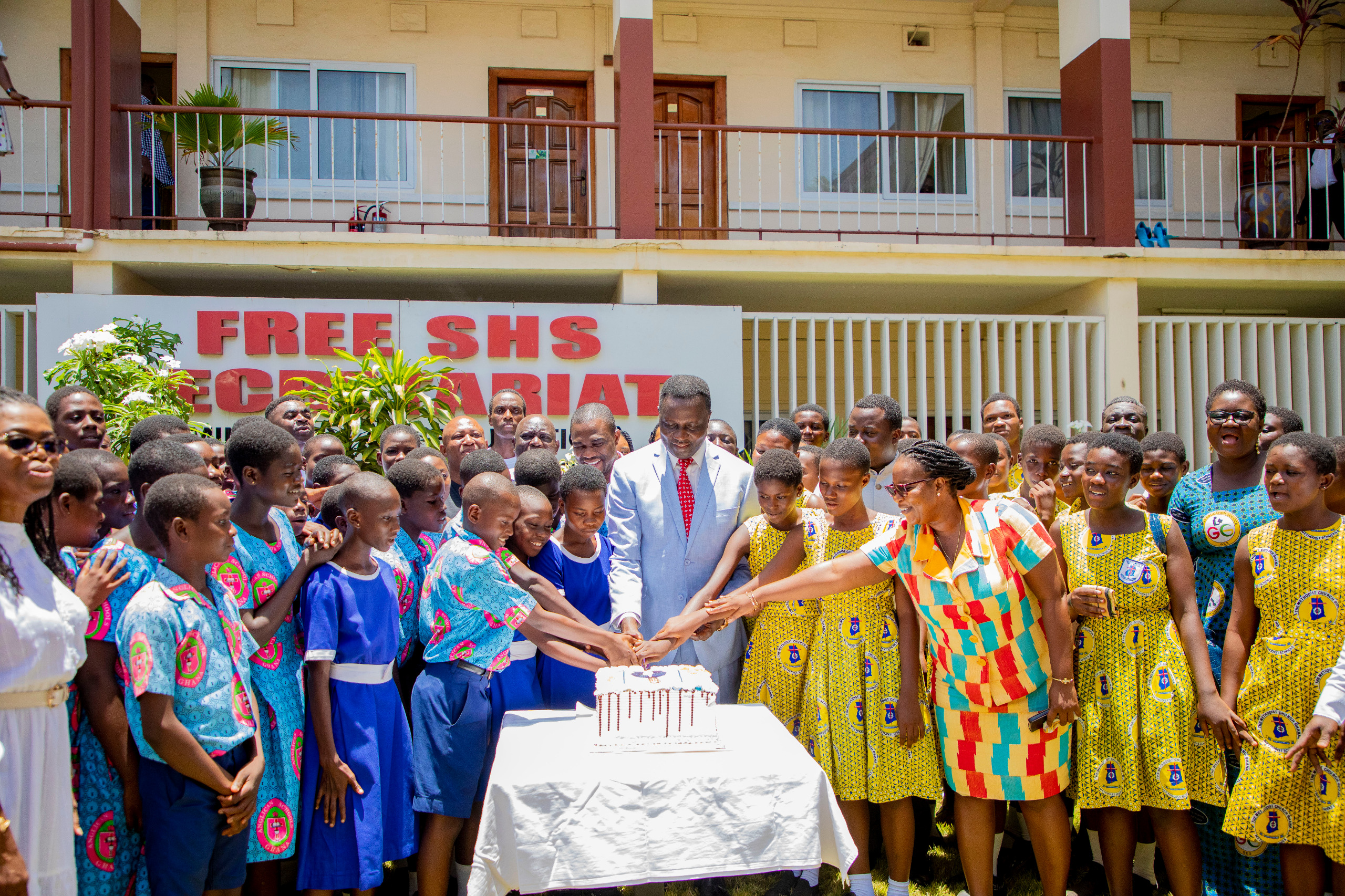 Dr Adutwum marks 60th birthday with schoolchildren