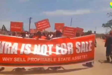 VRA staff stage protest against govt’s plan to merge Authority with Bui Power, ECG & NEDCo