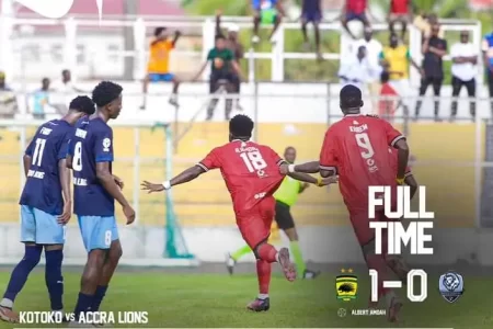 Third Victory Propels Kotoko to Top of Premier League
