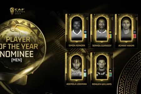 2024 CAF Awards: Lookman, Guirassy And Hakimi Named In Five-Man Shortlist For Men’s Player Of The Year 