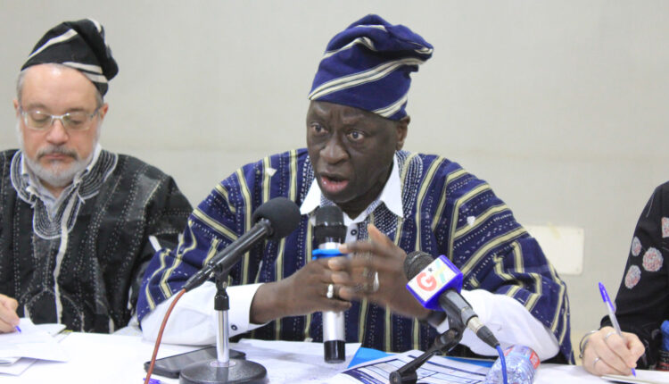 World Bank Vice-President, West & Central Africa, Ousmane Diagana addressing stakeholders of the SOCO Project at a meeting in Tamale on Saturday, January 11, 2025.