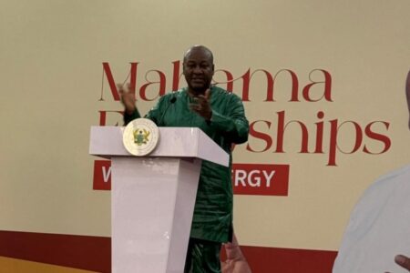 Worship with Clergy: President Mahama Calls for Unity, Economic Development and Church Collaboration