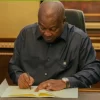 President Mahama signs Ghana Gold board Bill into law